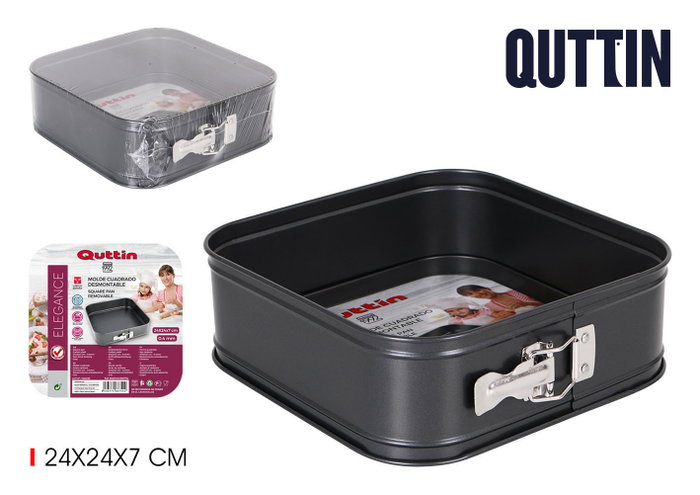 Quttin Molde Horno Cierre 24x24x8cm (Pack de 6) Quttin Molde Horno Cierre 24x24x8cm (Pack de 6)