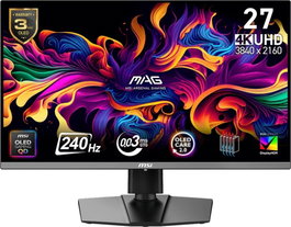 MSI MAG 272UP QD-OLED X24 Monitor Gaming 26.5 4K 240Hz QD-OLED