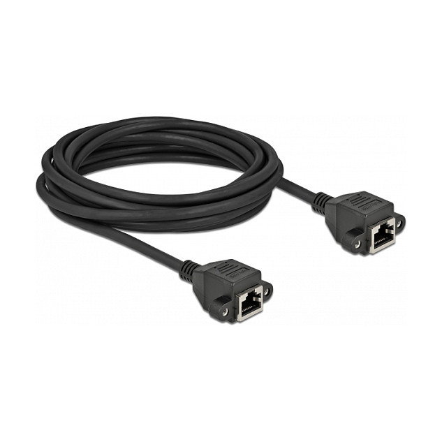 DeLOCK Cable de extensión de red Cat.6A S/FTP RJ45 hembra a RJ45 hembra 5 m negro DeLOCK Cable de extensión de red Cat.6A S/FTP RJ45 hembra a RJ45 hembra 5 m negro