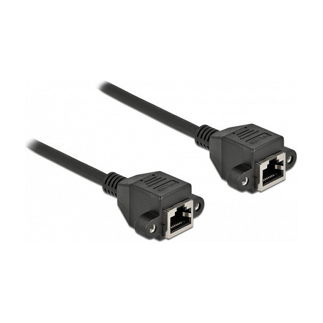 DeLOCK Cable de extensión de red Cat.6A S/FTP RJ45 hembra a RJ45 hembra 5 m negro DeLOCK Cable de extensión de red Cat.6A S/FTP RJ45 hembra a RJ45 hembra 5 m negro