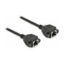 DeLOCK Cable de extensión de red Cat.6A S/FTP RJ45 hembra a RJ45 hembra 5 m negro