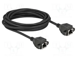 DeLOCK Cable de extensión de red Cat.6A S/FTP 5 m RJ45 hembra a RJ45 hembra