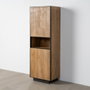 Mueble Auxiliar Natural Madera de Mango 60 X 44 X 181 cm