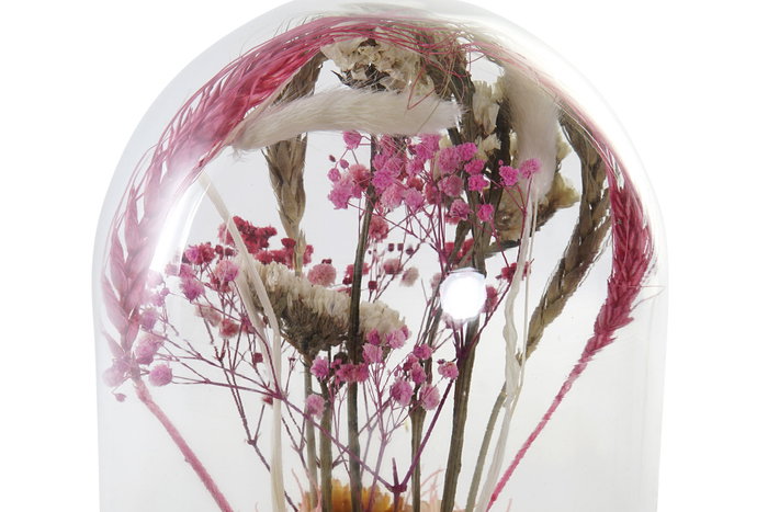 DKD Home Decor Decoración Flor Seca Cristal 17x17x26 Flores