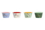 DKD Home Decor Set de 4 Cuencos de Aperitivo Summer Multicolor