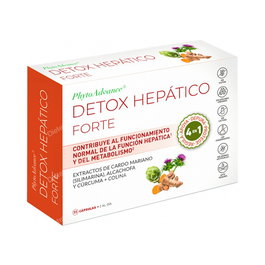 Phytoadvance Detox Hepatico Forte 30 Cápsulas | Colina, Cardo Mariano y Cúrcuma para el Mantenimiento Hepático | Alta Biodisponibilidad