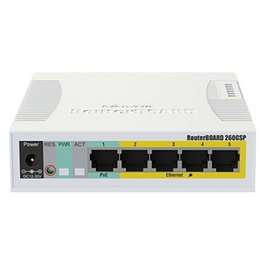MikroTik RB260GSP 5 x Ethernet, PoE in, SFP ports, SwOS