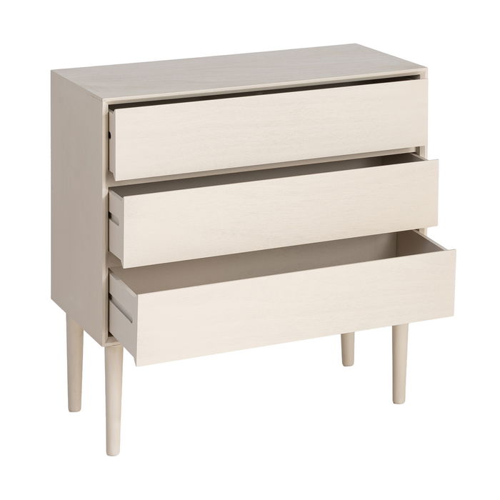 Cómoda Crema Dm Dormitorio 75 X 35 X 75 cm Cómoda Crema Dm Dormitorio 75 X 35 X 75 cm