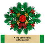 LEGO 40743 Iconic Weihnachtsgesteck Centro de Mesa Navideño Set Construcción 433 Piezas 12 Años