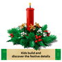 LEGO 40743 Iconic Weihnachtsgesteck Centro de Mesa Navideño Set Construcción 433 Piezas 12 Años