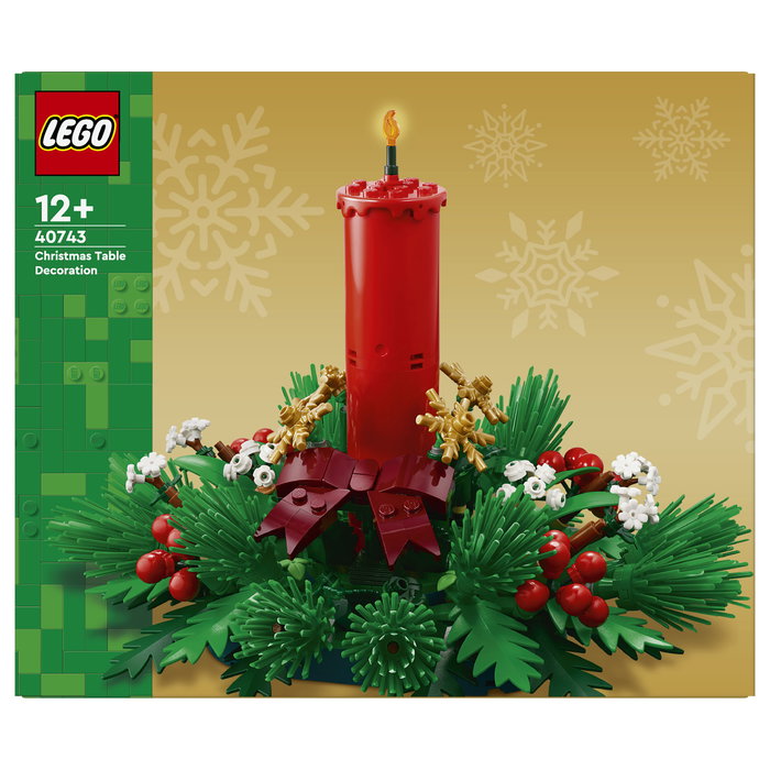 LEGO 40743 Iconic Weihnachtsgesteck Centro de Mesa Navideño Set Construcción 433 Piezas 12 Años