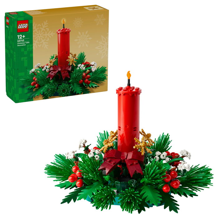 LEGO 40743 Iconic Weihnachtsgesteck Centro de Mesa Navideño Set Construcción 433 Piezas 12 Años