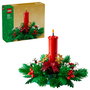 LEGO 40743 Iconic Weihnachtsgesteck Centro de Mesa Navideño Set Construcción 433 Piezas 12 Años