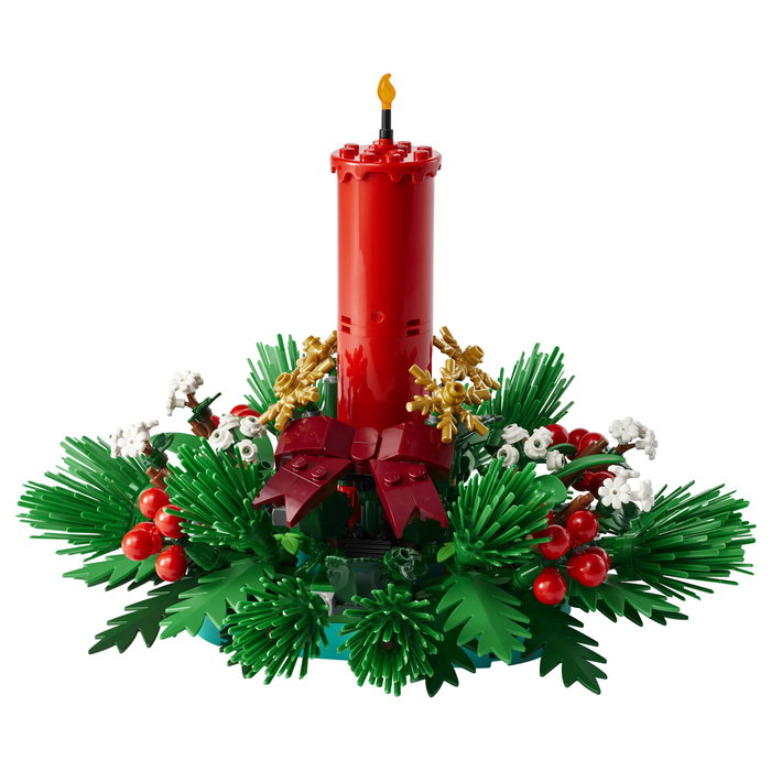 LEGO 40743 Iconic Weihnachtsgesteck Centro de Mesa Navideño Set Construcción 433 Piezas 12 Años