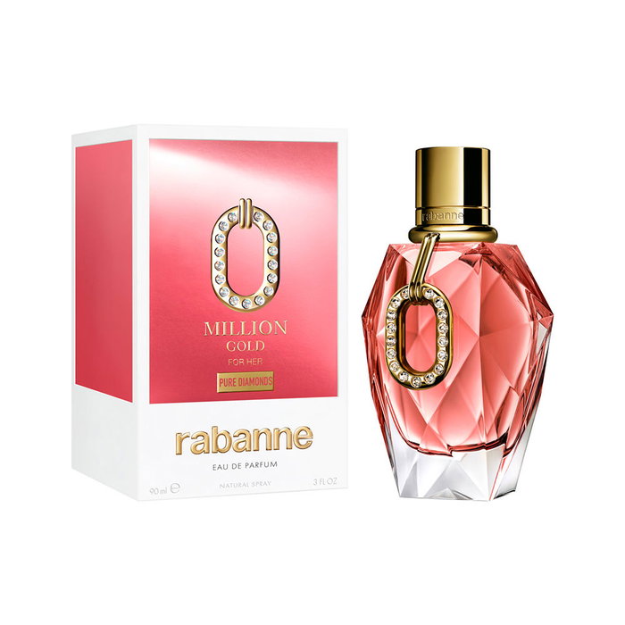 Rabanne Million Gold For Her Pure Diamonds Edición Limitada Perfume EDP Vaporizador 90 ml para Mujer