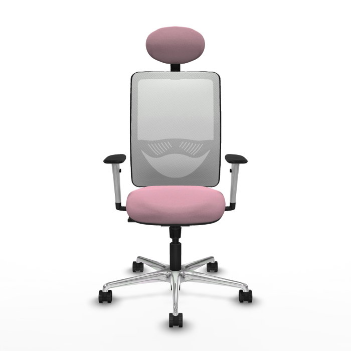 PIQUERAS Y CRESPO Silla de oficina Zulema Rosa con Malla Blanca PIQUERAS Y CRESPO Silla de oficina Zulema Rosa con Malla Blanca