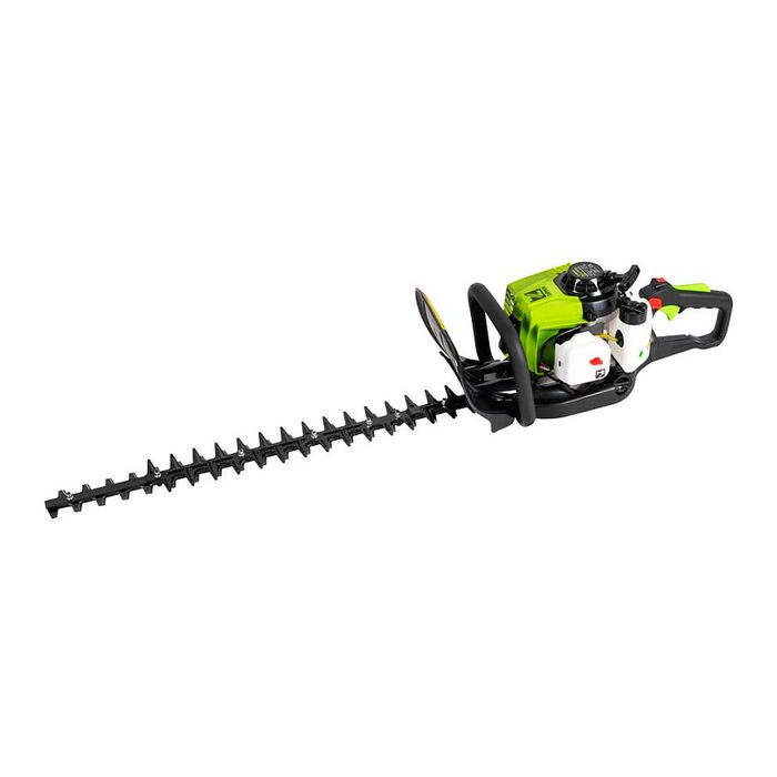 Zipper ZI-BHS2600 Desbrozadora de gasolina para setos 60 cm, mango antideslizante, baja vibración, 700W, 6.2 kg, Negro/Verde/Blanco, certificado TÜV