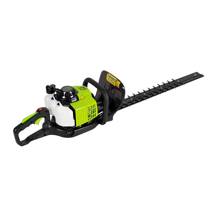 Zipper ZI-BHS2600 Desbrozadora de gasolina para setos 60 cm, mango antideslizante, baja vibración, 700W, 6.2 kg, Negro/Verde/Blanco, certificado TÜV