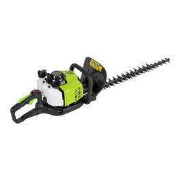 Zipper ZI-BHS2600 Desbrozadora de gasolina para setos 60 cm, mango antideslizante, baja vibración, 700W, 6.2 kg, Negro/Verde/Blanco, certificado TÜV