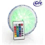 Gre Proyector LED Color para Piscina Elevada 18W, 15 Colores + Blanco, Instalación Magnética, Mando a Distancia