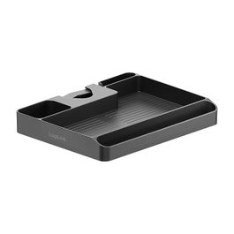 LogiLink Estante de almacenamiento para montaje en poste, 30-48mm, negro