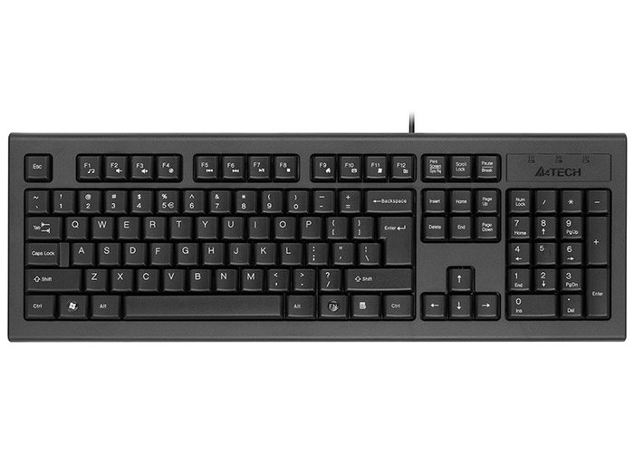 A4-Tech KR-85 Teclado de Membrana Slim Negro
