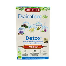 Superdiet Drainaflore 20 Ampollas - Complemento Alimenticio Drenante y Depurativo