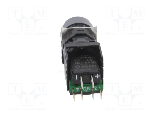 SCHNEIDER ELECTRIC Interruptor de presión Harmony XB6 verde con LED