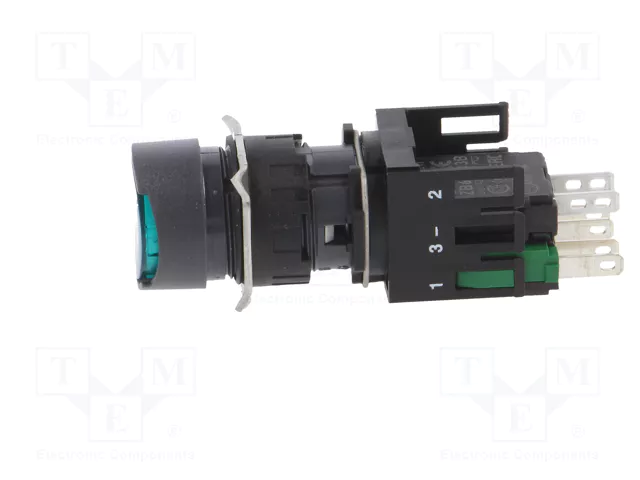 SCHNEIDER ELECTRIC Interruptor de presión Harmony XB6 verde con LED