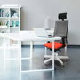PIQUERAS Y CRESPO Silla de oficina Horna con mecanismo Sincro Azul marino y Gris