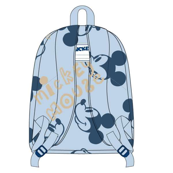 Cerdá Mochila Infantil de Guardería Estampado Mickey Mouse Disney, ideal para niños y niñas de 1 a 4 años, Color Azul, 22 x 27 x 9 cm