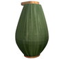 DKD Home Decor Portavelas Bambú Algodón Verde y Marrón 35x35x55 cm