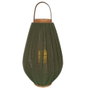 DKD Home Decor Portavelas Bambú Algodón Verde y Marrón 35x35x55 cm