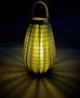 DKD Home Decor Portavelas Bambú Algodón Verde y Marrón 35x35x55 cm