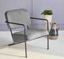 DKD Home Decor Butaca Gris Poliester y Metal 71 x 72 x 55 cm