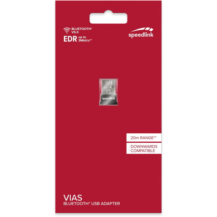 Speedlink VIAS Nano Adaptador Bluetooth 5.0 USB, Negro Speedlink VIAS Nano Adaptador Bluetooth 5.0 USB, Negro
