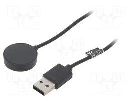 AKYGA Cable para cargar reloj inteligente Fossil, 1m, Negro