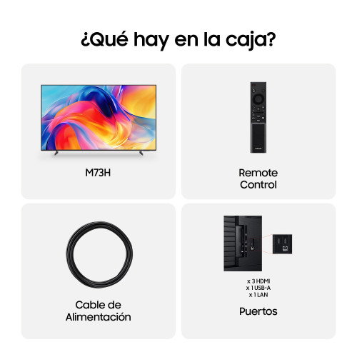 Samsung Neo QLED M73H 65 pulg. Smart TV 4K Mini LED Vision AI 2026