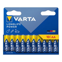 Varta LR06 Pila Alcalina Longlife Power AA Blister 10 uds ø14,5 x 50,5 mm