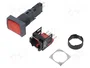 SCHNEIDER ELECTRIC Interruptor de presión Harmony XB6 16mm Rojo LED 12-24VDC NC