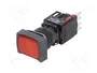 SCHNEIDER ELECTRIC Interruptor de presión Harmony XB6 16mm Rojo LED 12-24VDC NC