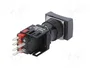 SCHNEIDER ELECTRIC Interruptor de presión Harmony XB6 16mm Rojo LED 12-24VDC NC