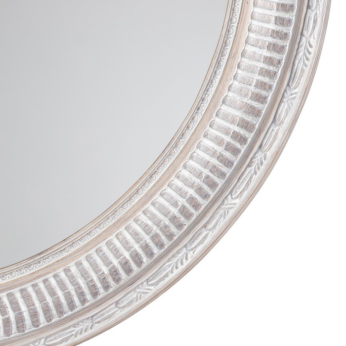 Espejo Gris Madera Paulonia Decoración 80 X 3,50 X 80 cm