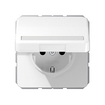 Jung CD1520BFNAKLWW CD alpinweiß - Base de enchufe con tapa abatible (SCHUKO), 1 toma, Tipo F, 16A, 250V, Blanco Jung CD1520BFNAKLWW CD alpinweiß - Base de enchufe con tapa abatible (SCHUKO), 1 toma, Tipo F, 16A, 250V, Blanco