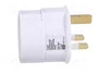 GOOBAY Adaptador de viaje con toma de tierra, blanco
