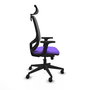 PIQUERAS Y CRESPO Silla de oficina Cilanco con mecanismo Sincro, Lila y Gris