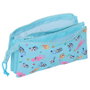 SAFTA Portatodo Bluey Triple con 3 Compartimentos y Cremallera 22x3x12cm
