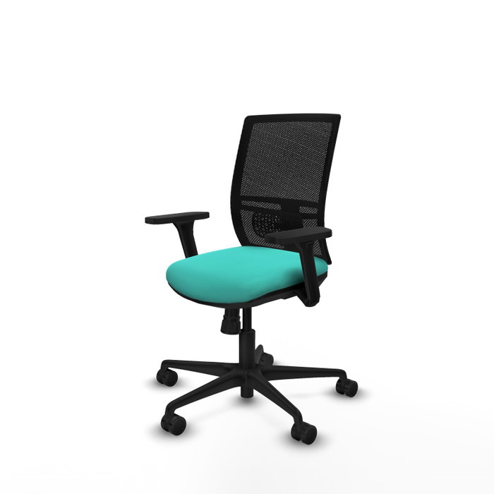 PIQUERAS Y CRESPO Silla de oficina Yunquera Turquesa y Negro PIQUERAS Y CRESPO Silla de oficina Yunquera Turquesa y Negro