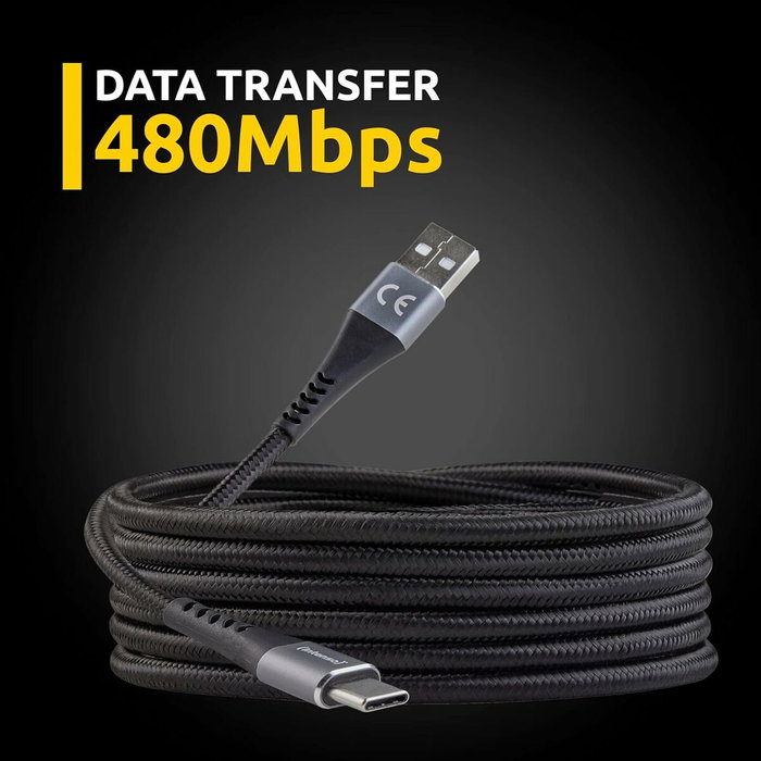 Intenso Cable USB-A a USB-C 7901100 de 1,5m Negro