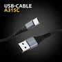 Intenso Cable USB-C A315C de Datos y Carga Rápida 60W, 1.5 m, Negro